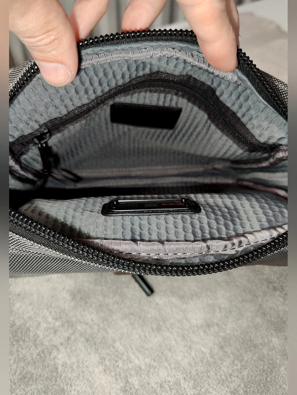 TUMI Alpha Bravo Junior Crossbody (Charcoal)